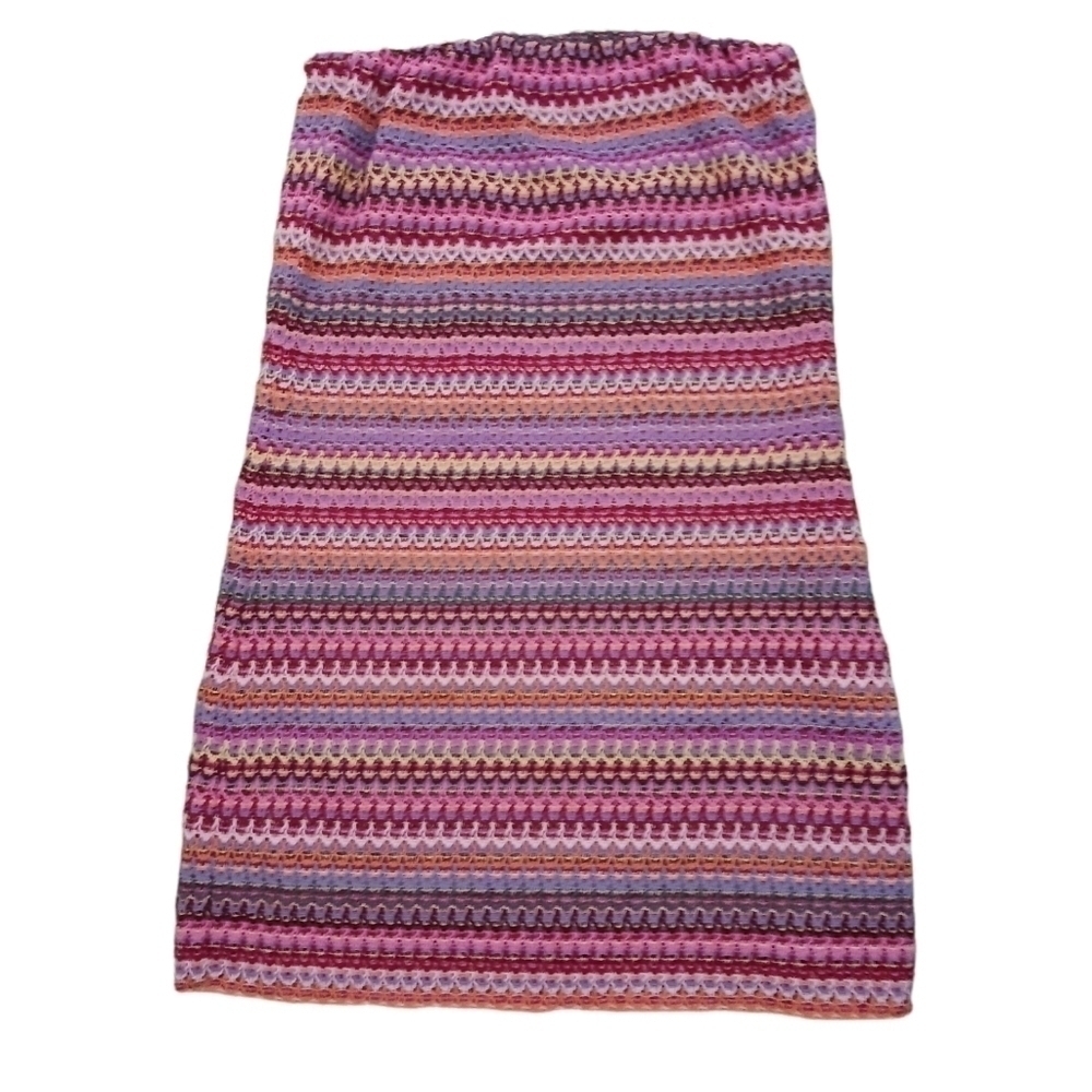 BASICALLY ME MULTICOLORED CROCHET LACE SKIRT